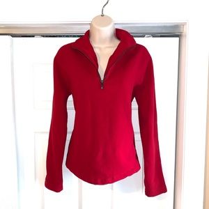 Lauren Ralph Lauren red fleece PULLOVER M